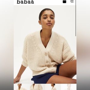 Babaà Knit Cardigan No 18 in Natural